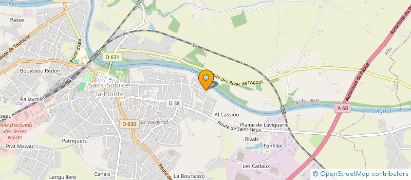 localisation de l'entreprise MARTY BOISSONS  SAINT-SULPICE-LA-POINTE