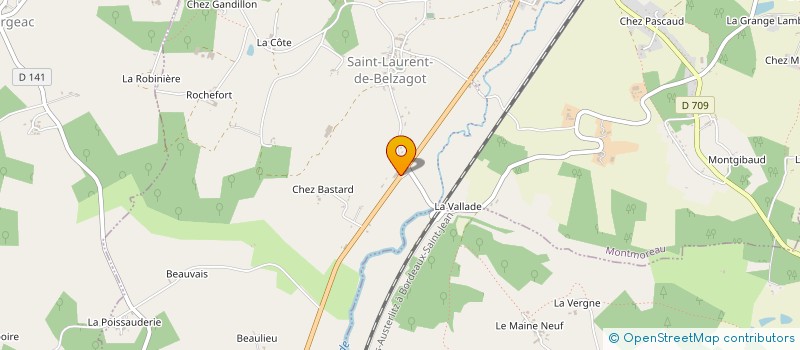 localisation de l'entreprise MARTY CHAUDRONNERIE CHARENTAISE à MONTMOREAU