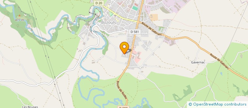 localisation de l'entreprise MARTY & CO  BOZOULS