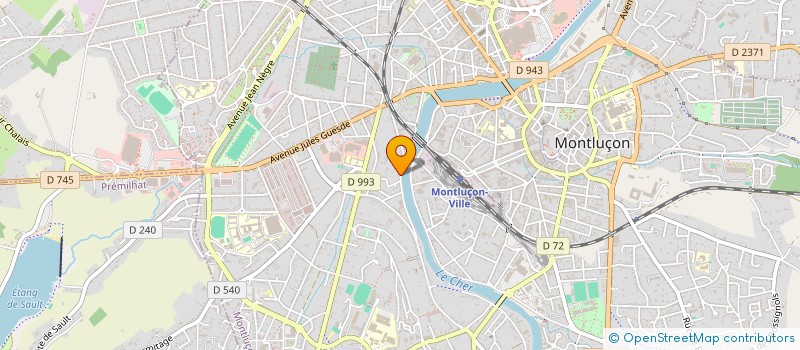 localisation de l'entreprise MARTY.CO  MONTLUCON