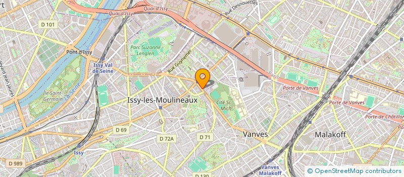 localisation de l'entreprise MARTY CONSULTING à ISSY-LES-MOULINEAUX