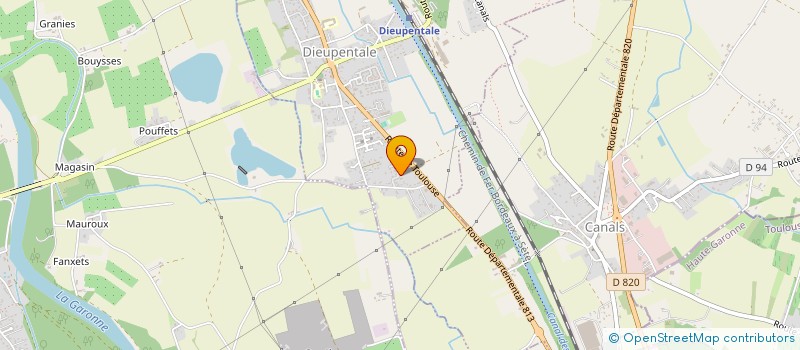 localisation de l'entreprise MARTY ET MODESTE TRANSPORT EXPRESS  DIEUPENTALE