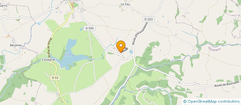 localisation de l'entreprise MARTY JEAN-PHILIPPE ET BEATRICE  BOURNAZEL