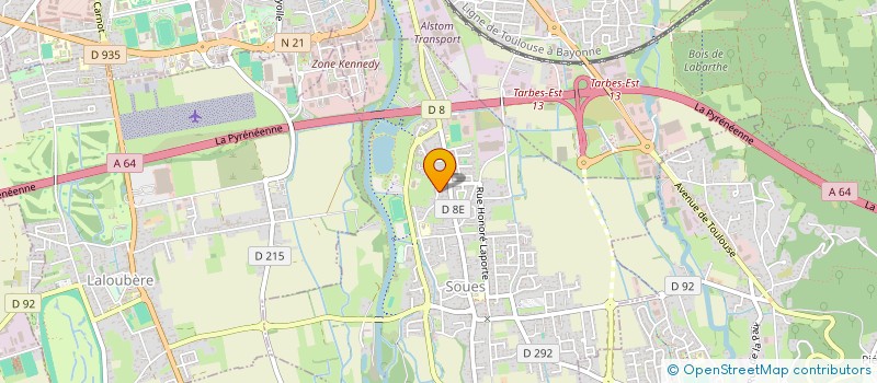 localisation de l'entreprise MARTY MARTINS MACONNERIE CHARPENTE  SOUES