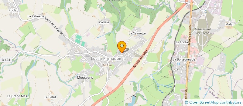 localisation de l'entreprise MARTY MAZIERE  LUC-LA-PRIMAUBE