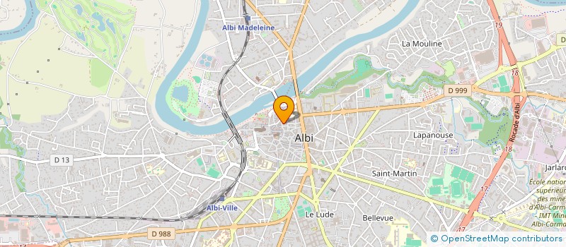 localisation de l'entreprise MARTY RAGAIN  ALBI