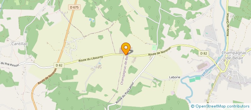 localisation de l'entreprise MARTY SERRURERIE à CHAMPAGNAC-DE-BELAIR