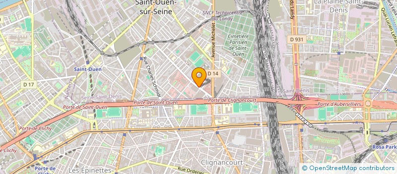localisation de l'entreprise MARTYNOFF à SAINT-OUEN-SUR-SEINE