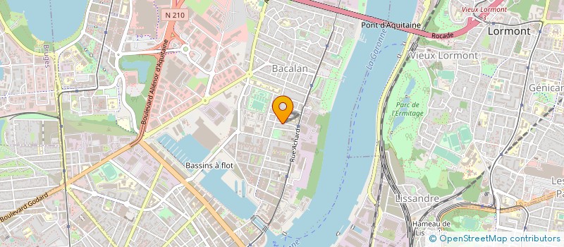 localisation de l'entreprise MARTYVA à BORDEAUX