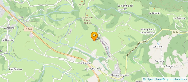 localisation de l'entreprise MARUEJOULS  ANGLARS-SAINT-FELIX