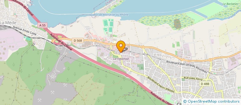 localisation de l'entreprise MARUT TP ENVIRONNEMENT à CHATEAUNEUF-LES-MARTIGUES