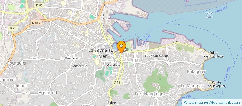localisation de l'entreprise MARV'IMMO à LA SEYNE-SUR-MER
