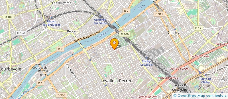 localisation de l'entreprise MARVAL à LEVALLOIS-PERRET