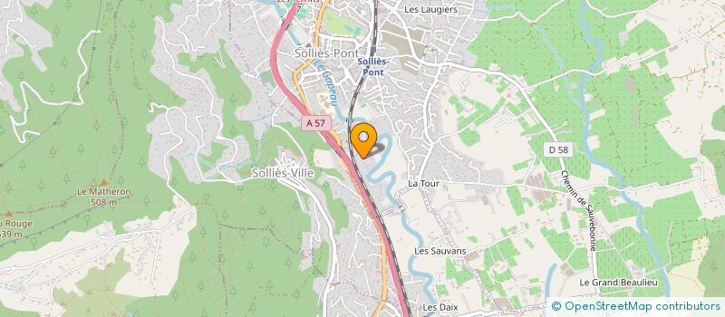 localisation de l'entreprise MARVAL  SOLLIES-PONT