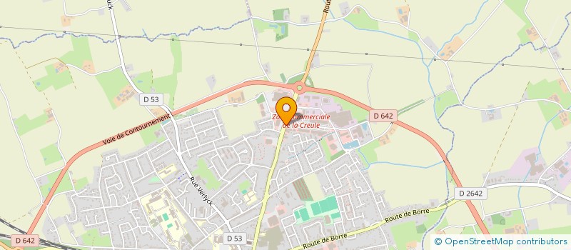 localisation de l'entreprise MARVAL  HAZEBROUCK