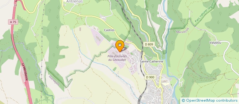 localisation de l'entreprise MARVEJOLAISE SEGALA STAF à MARVEJOLS