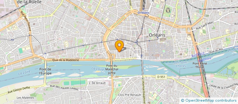 localisation de l'entreprise MARVEL à ORLEANS