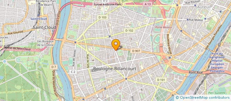 localisation de l'entreprise MARVEL SECURITE PRIVEE à BOULOGNE-BILLANCOURT