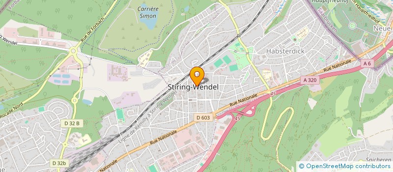 localisation de l'entreprise MARVENA  STIRING-WENDEL