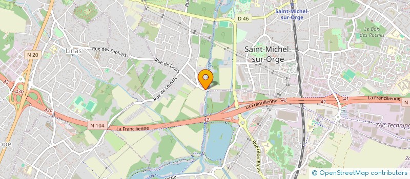 localisation de l'entreprise MARVI-TRANS à LONGPONT-SUR-ORGE