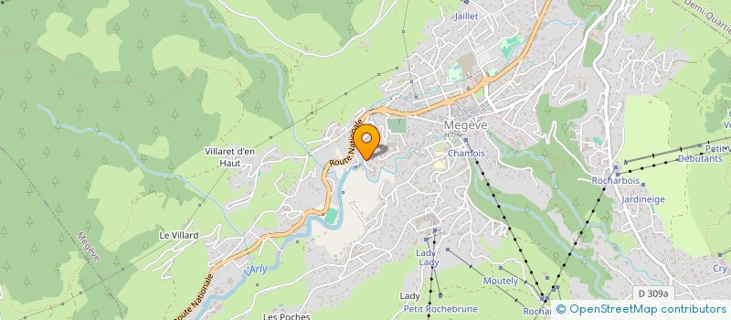 localisation de l'entreprise MARVIC  MEGEVE