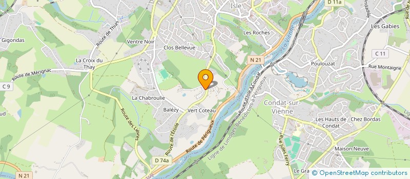 localisation de l'entreprise MARVIE à ISLE