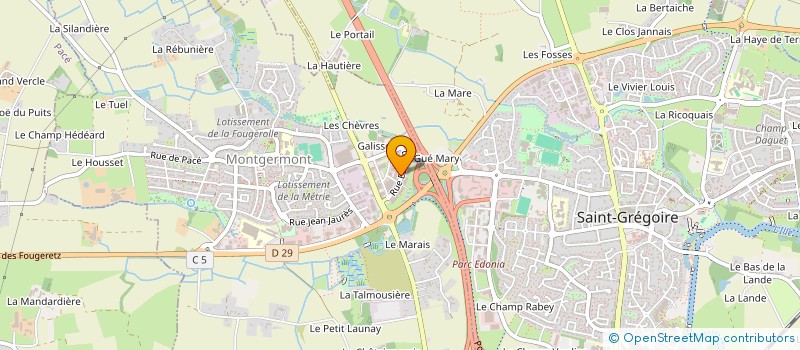 localisation de l'entreprise MARVIN  MONTGERMONT