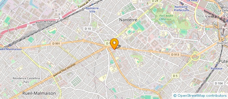 localisation de l'entreprise MARVIN TRANSPORT  NANTERRE