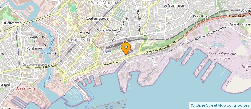 localisation de l'entreprise MARVINBOT à BREST