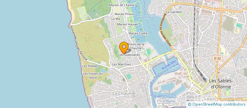 localisation de l'entreprise MARVIQ  LES SABLES-D'OLONNE