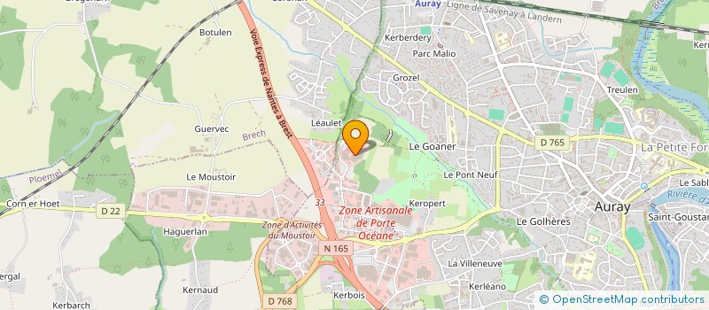 localisation de l'entreprise MARVIS à AURAY