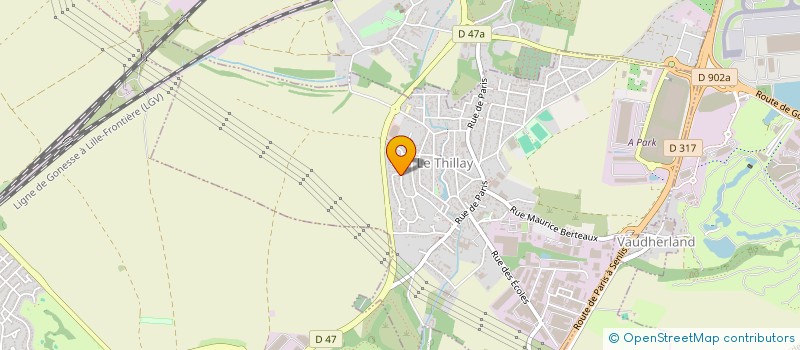 localisation de l'entreprise MARWAEL SARL à LE THILLAY