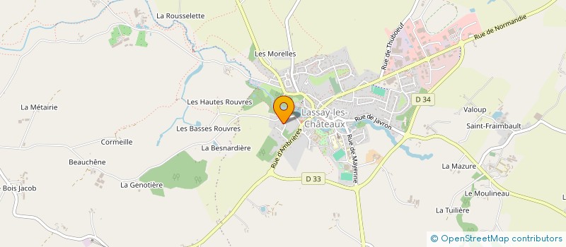 localisation de l'entreprise MARWAN SARL  LASSAY LES CHATEAUX