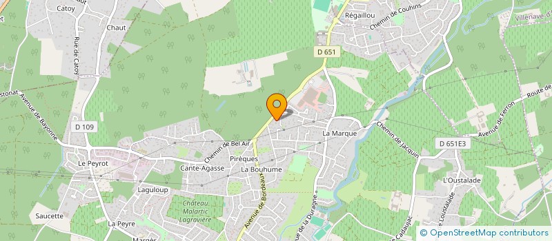 localisation de l'entreprise MARWEAM  GRADIGNAN