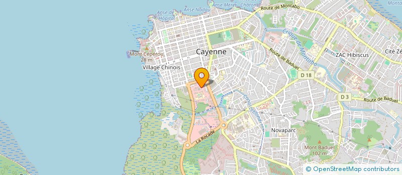 localisation de l'entreprise MARWINA NETWORKS à CAYENNE