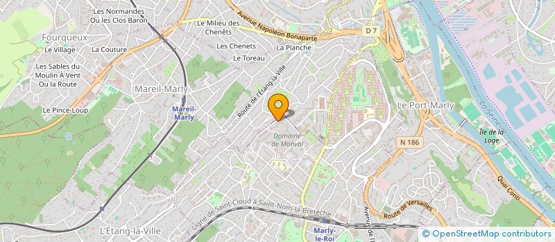 localisation de l'entreprise MARX DE FOSSEY INES-RENAUD CATHERINE  MARLY-LE-ROI