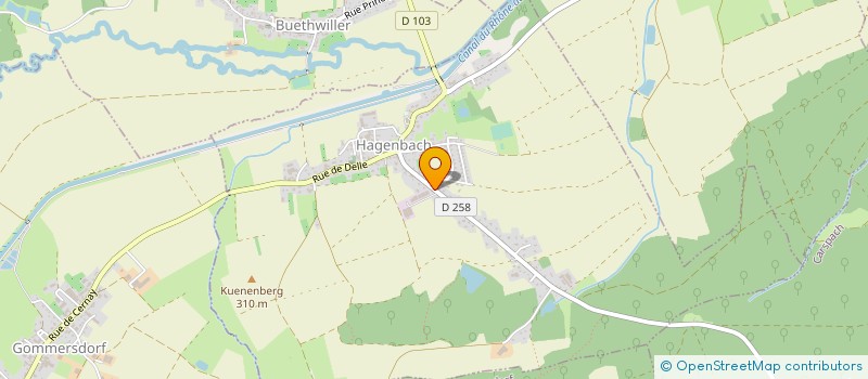 localisation de l'entreprise MARX PAPIERS PEINTS à HAGENBACH