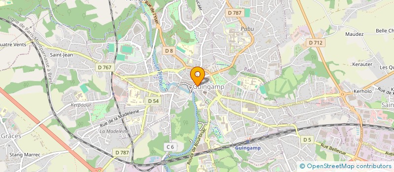 localisation de l'entreprise MARX - QUERE  GUINGAMP