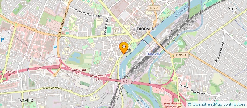 localisation de l'entreprise MARY  THIONVILLE