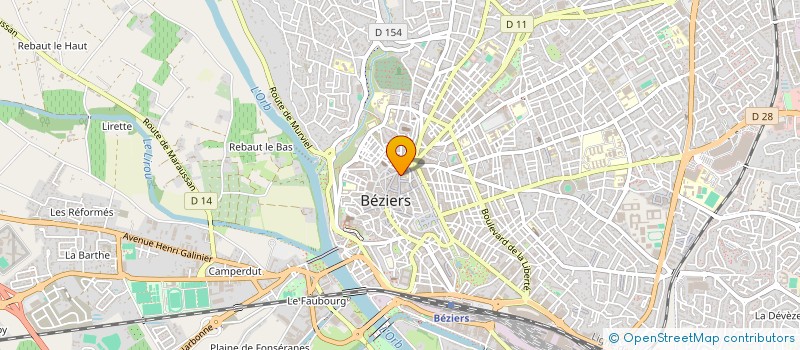localisation de l'entreprise MARY à BEZIERS