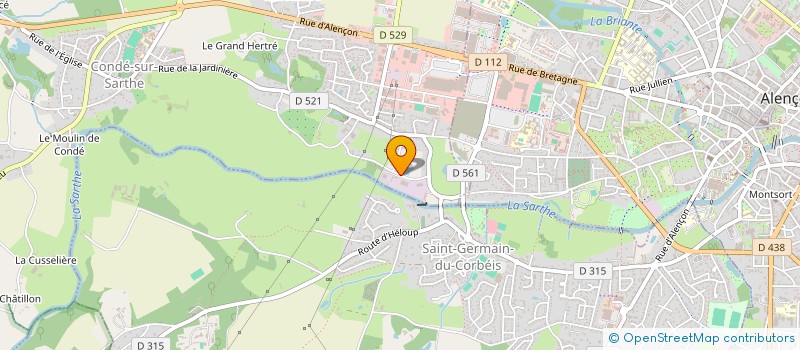 localisation de l'entreprise MARY  CONDE-SUR-SARTHE
