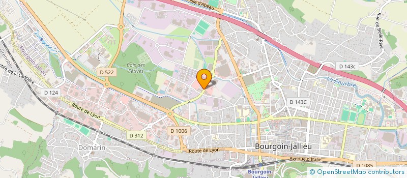 localisation de l'entreprise MARY  BOURGOIN-JALLIEU