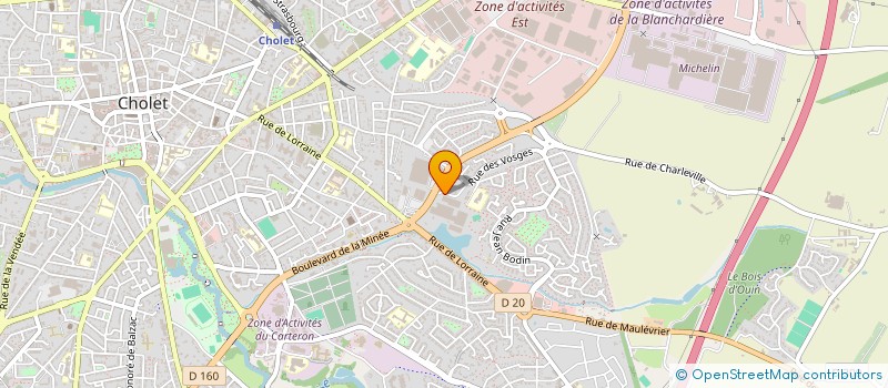 localisation de l'entreprise MARY ANN à CHOLET