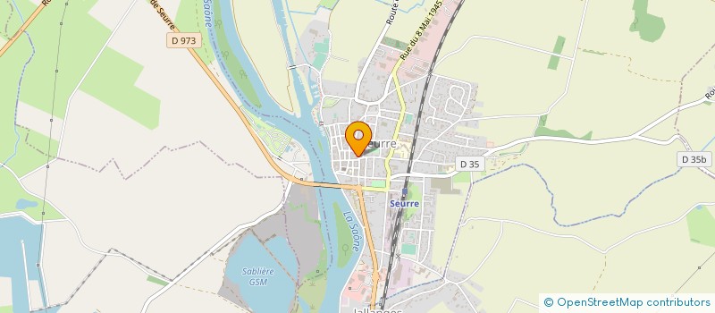 localisation de l'entreprise MARY CHAUSSURES à SEURRE