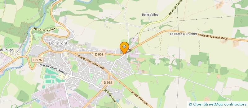 localisation de l'entreprise MARY ELECT à DOMFRONT EN POIRAIE