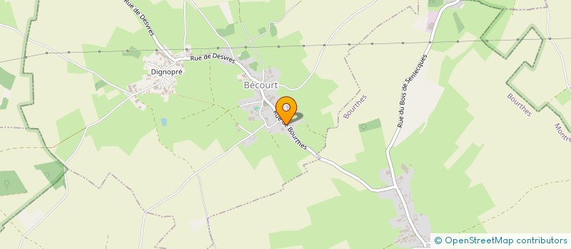 localisation de l'entreprise MARY - ELO  BECOURT