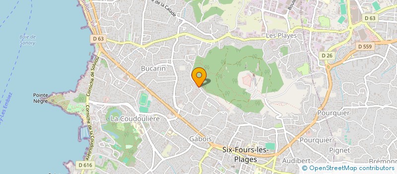 localisation de l'entreprise MARY HEALTHY  SIX-FOURS-LES-PLAGES