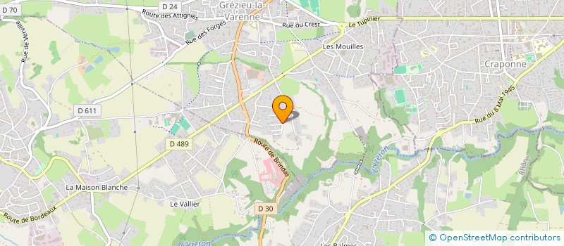 localisation de l'entreprise MARY LOCKWOOD PRODUCTIONS  CRAPONNE