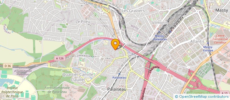 localisation de l'entreprise MARY-TRANSPORT à PALAISEAU