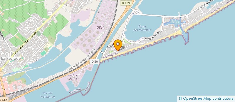 localisation de l'entreprise MARYAN 2 à FRONTIGNAN